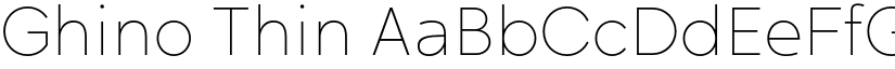 Ghino Thin font