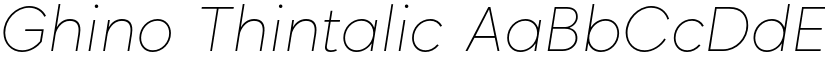 Ghino Thintalic font
