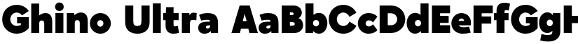 Ghino Ultra font