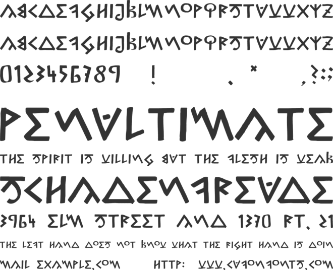 Capitalis Goreanis font preview