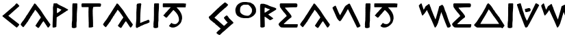 Capitalis Goreanis Medium font
