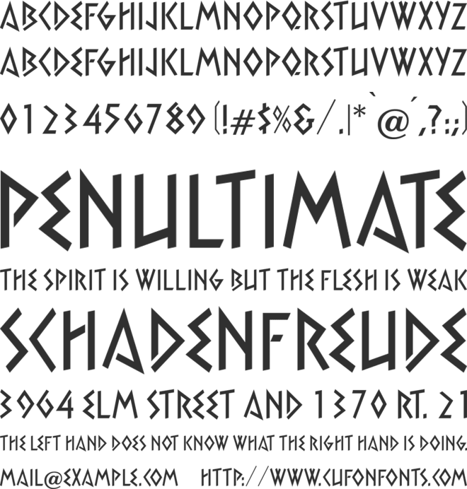 Xtra font preview
