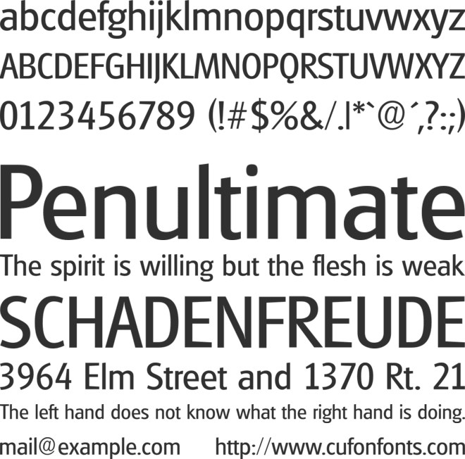 Glasgow font preview