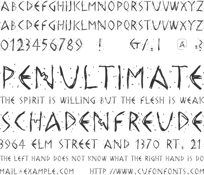 Hellas Dust font preview