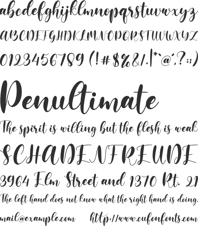 lovemy font preview