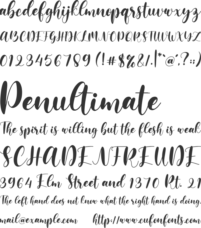lovemy font preview
