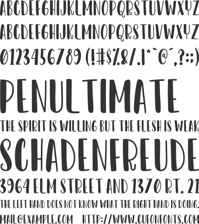 Dear Sunshine font preview