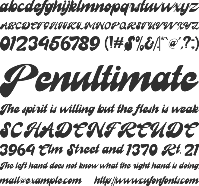 Recollect font preview