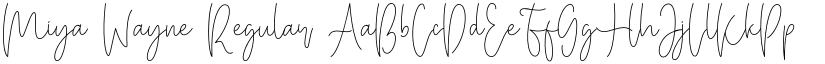 Miya Wayne Regular font