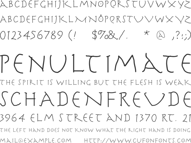 Herr Cooles Writing font preview
