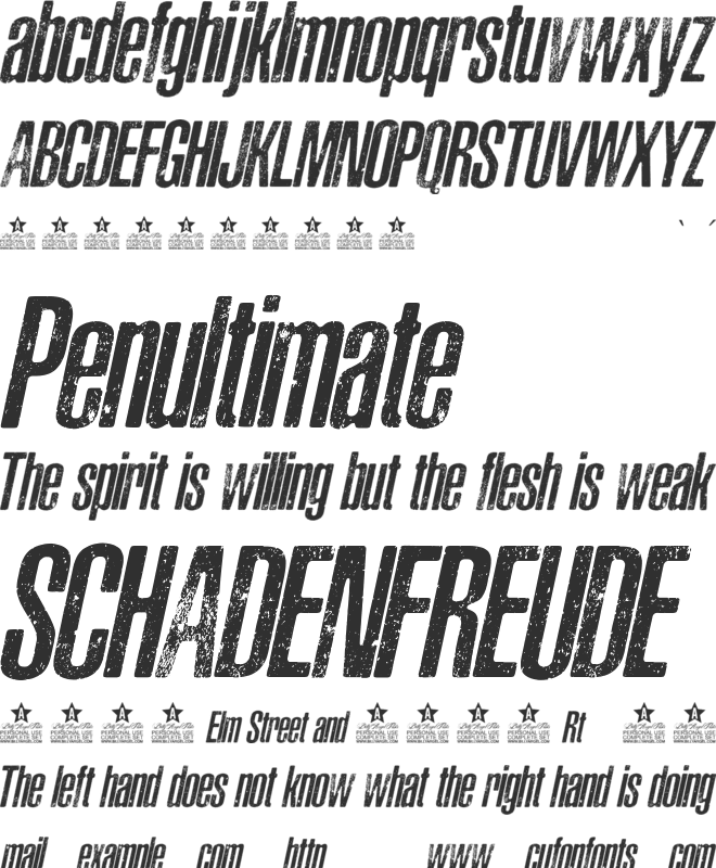 Material World Personal Use font preview