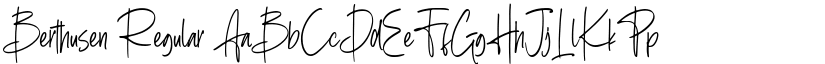 Berthusen Regular font