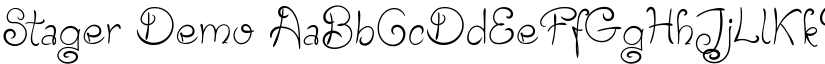 Stager Demo font