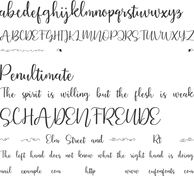 MiloBely font preview