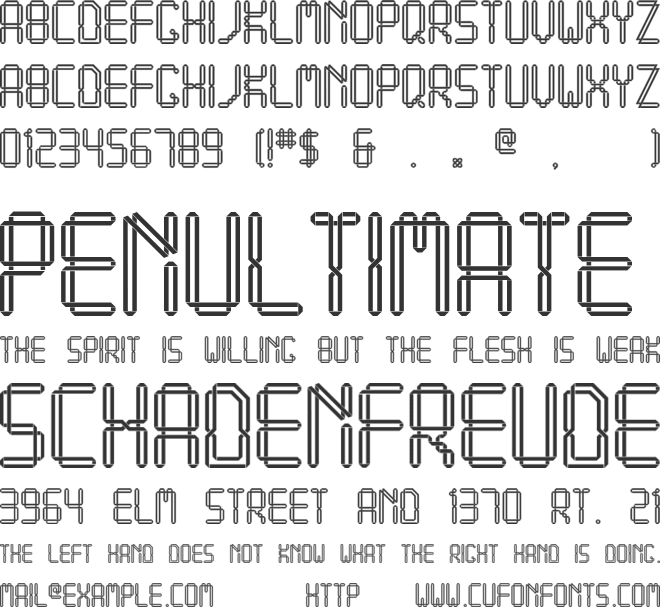 Quadratum font preview