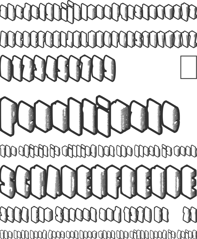 HighRating font preview