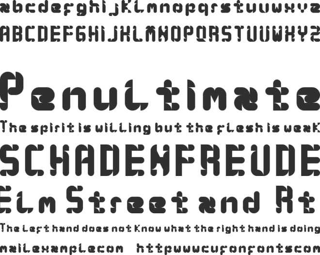 syny! font preview