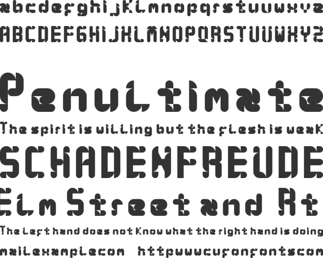 syny! font preview