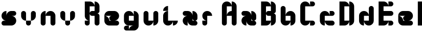 syny! Regular font