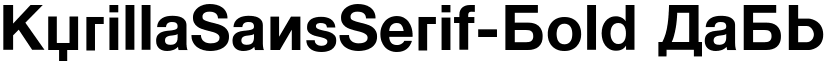 KyrillaSansSerif-Bold font
