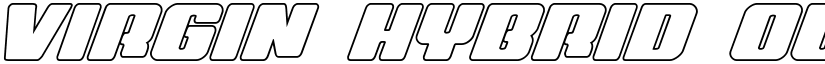 Virgin Hybrid Outline Regular font