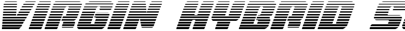 Virgin Hybrid Scanlines Regular font