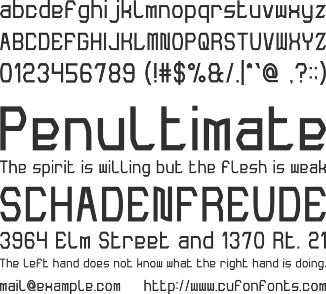 Make Peace font preview