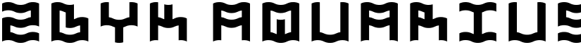 Zdyk Aquarius Regular font