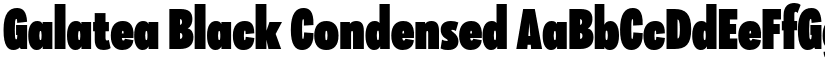 Galatea Black Condensed font