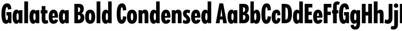 Galatea Bold Condensed font