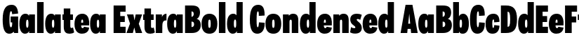 Galatea ExtraBold Condensed font