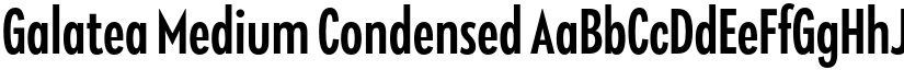 Galatea Medium Condensed font