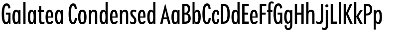 Galatea Condensed font