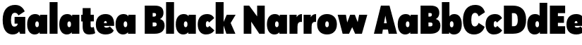 Galatea Black Narrow font