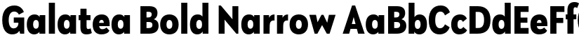 Galatea Bold Narrow font