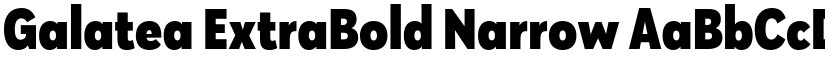 Galatea ExtraBold Narrow font