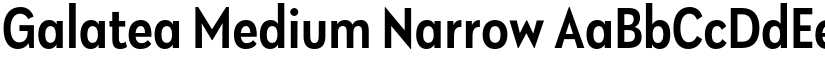 Galatea Medium Narrow font