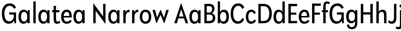 Galatea Narrow font