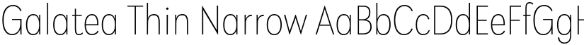 Galatea Thin Narrow font
