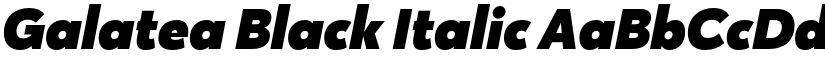 Galatea Black Italic font