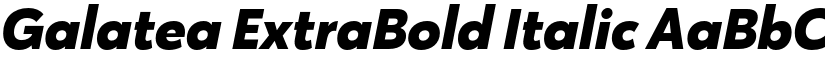 Galatea ExtraBold Italic font