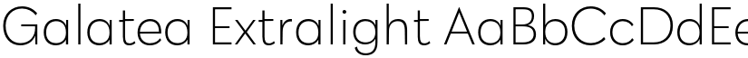 Galatea Extralight font