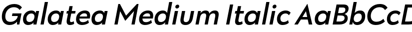 Galatea Medium Italic font