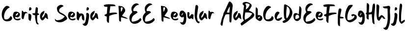 Cerita Senja FREE Regular font