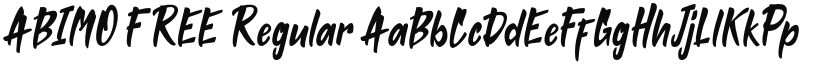 ABIMO FREE font download