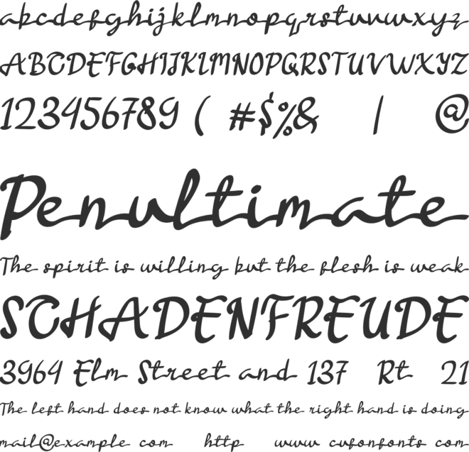 Helenapu font preview