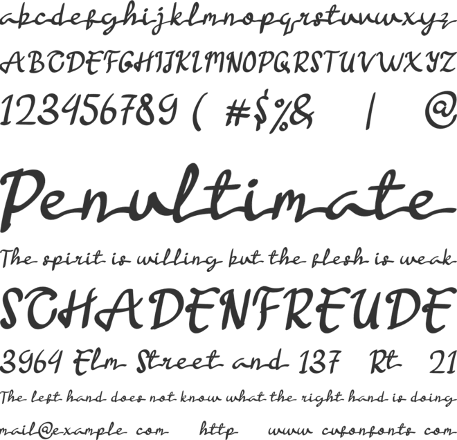 Helenapu font preview