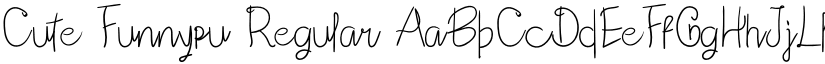 Cute Funnypu Regular font