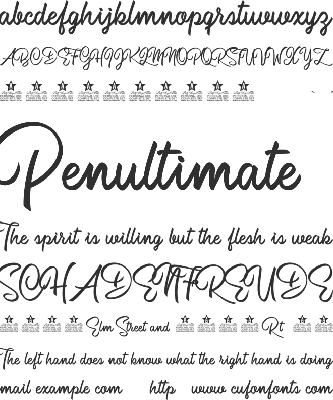 Campesina Personal Use font preview