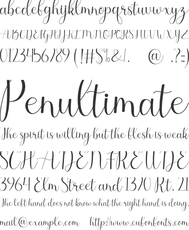 belitha font preview